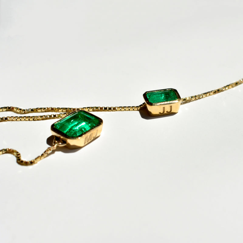 Five Emerald Necklace