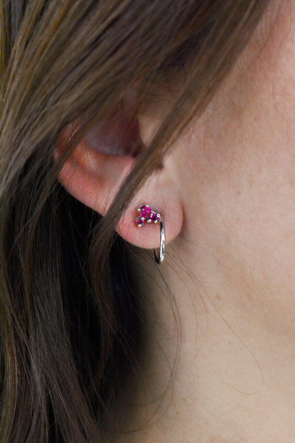 LLUVIA - Ruby earrings
